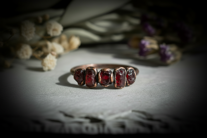 Garnet Ring Wide Hero