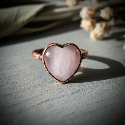 Heart kunzite hero - opaque stone