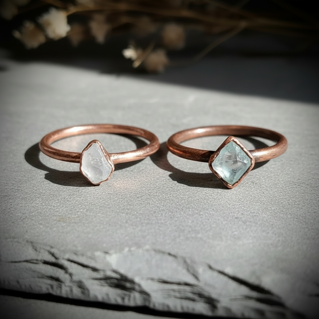Herkimer Diamond Pair Softened