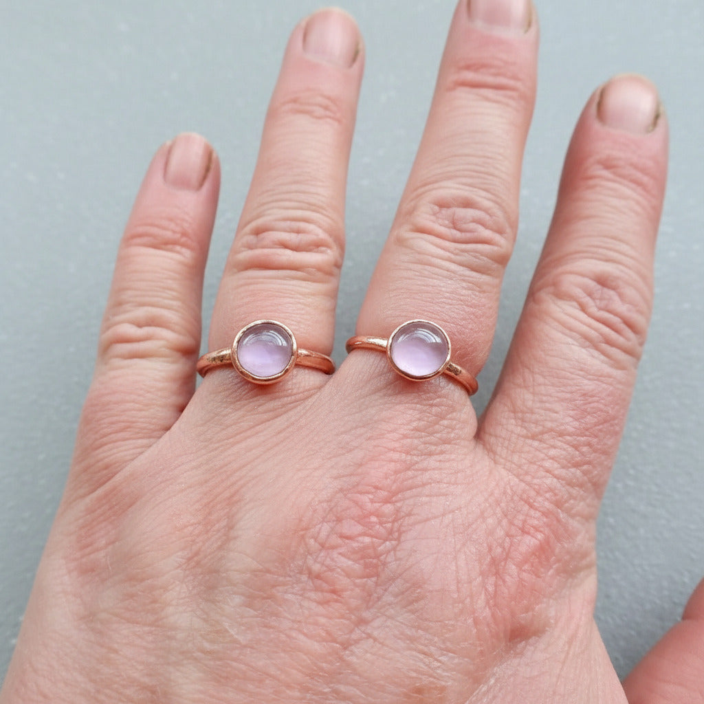 Lavender Amethyst Ring - Blackbird & Sage Jewelry