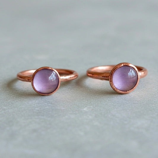 Lavender Amethyst Ring - Blackbird & Sage Jewelry