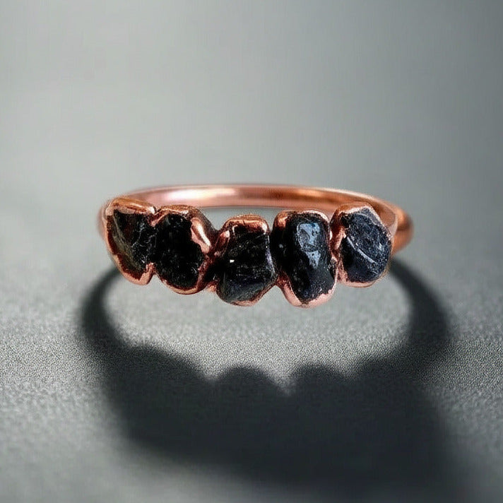 Black Tourmaline Multistone Ring –  Blackbird & Sage Jewelry