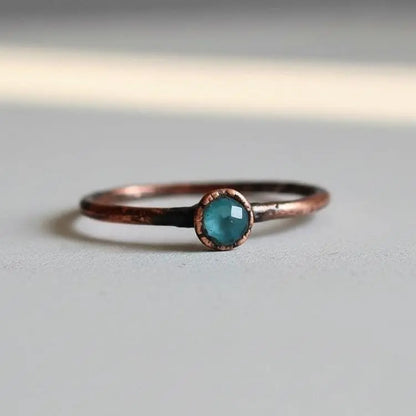 Swiss Blue Topaz Ring - Blackbird & Sage Jewelry