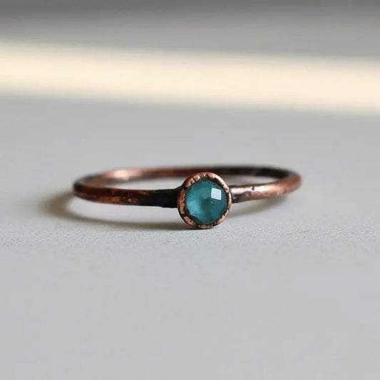 Swiss Blue Topaz Ring - Blackbird & Sage Jewelry