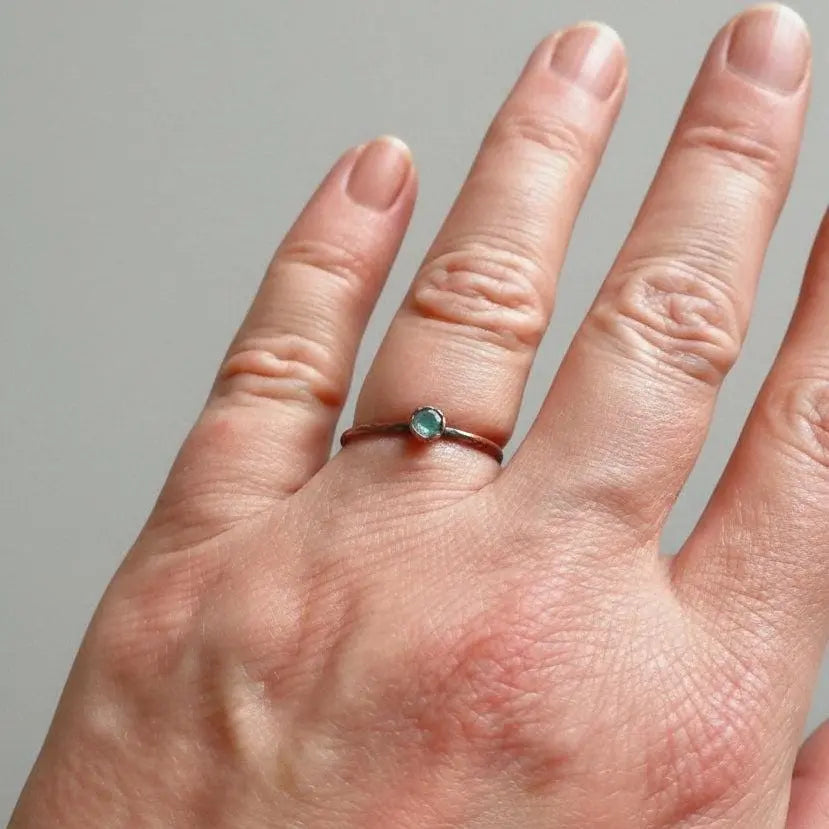 Swiss Blue Topaz Ring - Blackbird & Sage Jewelry