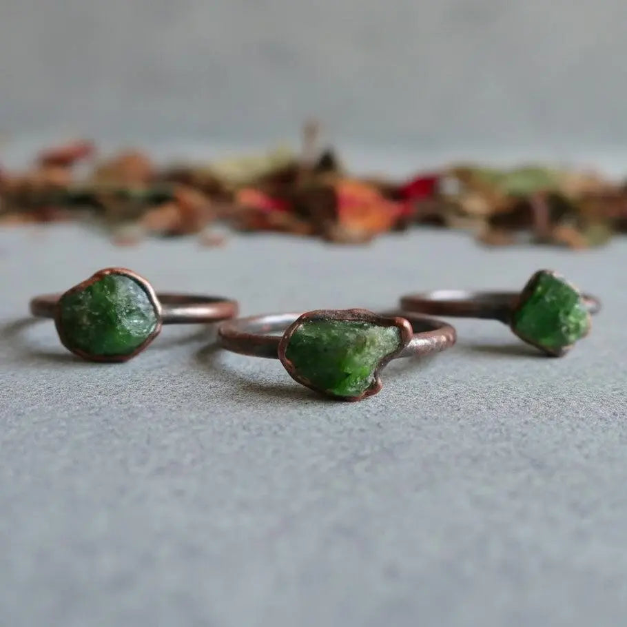 Chrome Diopside Earrings, image size:910x910