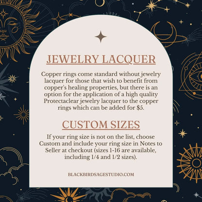 Handcrafted Copper Citrine Ring for Joyful Abundance For Daily Rituals