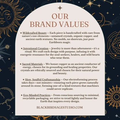 Handcrafted Copper Obsidian Necklace for Grounded Protection and Clarity