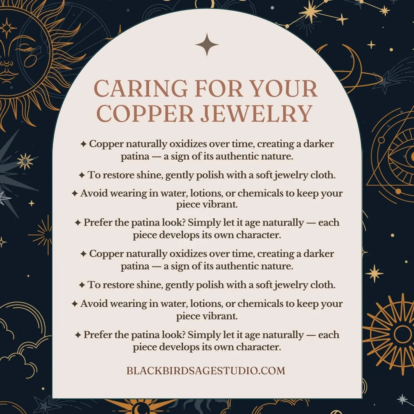 Labradorite Ring — Handcrafted Copper Jewelry for Inner Clarity