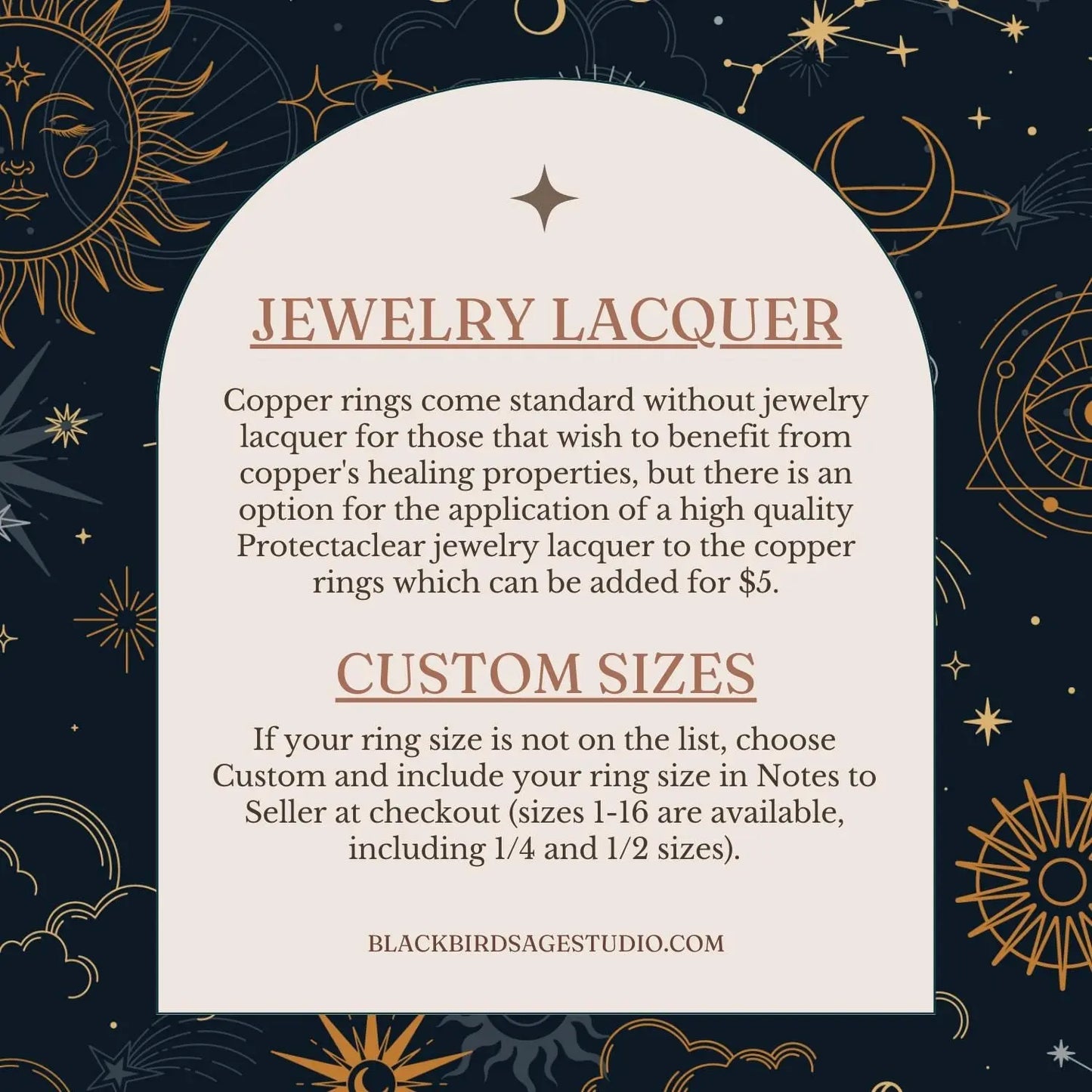 Black Tourmaline and Sunstone Ring — Handcrafted Copper Talisman for Confidence