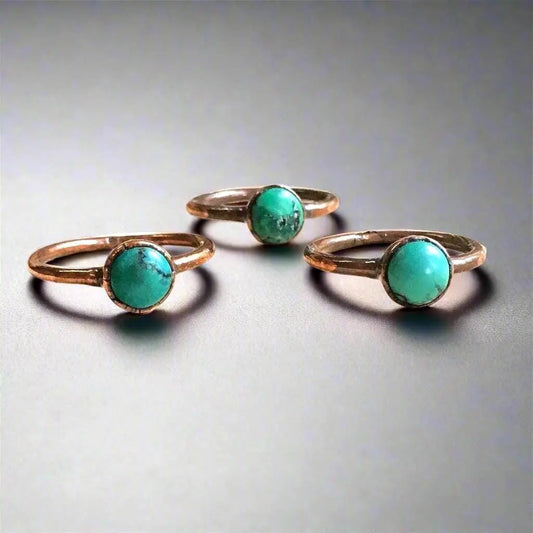 Unique Turquoise Ring - Handmade December Birthstone Jewelry Blackbird & Sage Jewelry