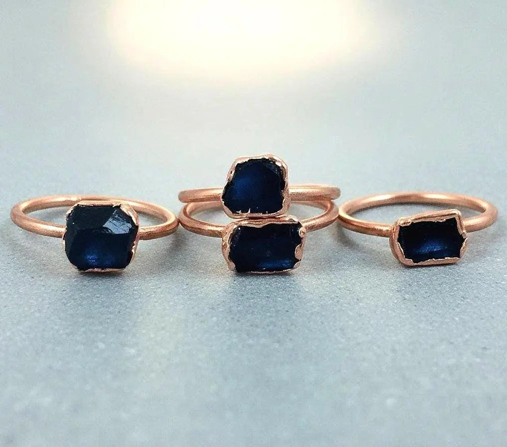 Copper Raw Black Tourmaline Ring - A Shield of Grounding | By Blackbird & Sage