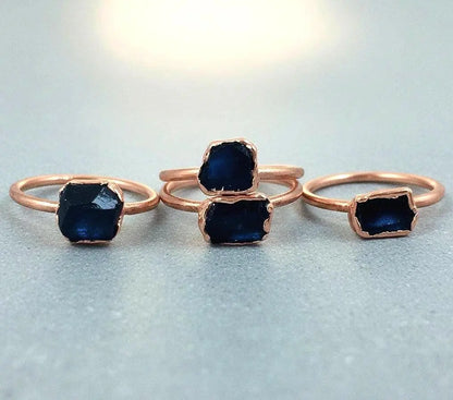 Copper Raw Black Tourmaline Ring - A Shield of Grounding | By Blackbird & Sage