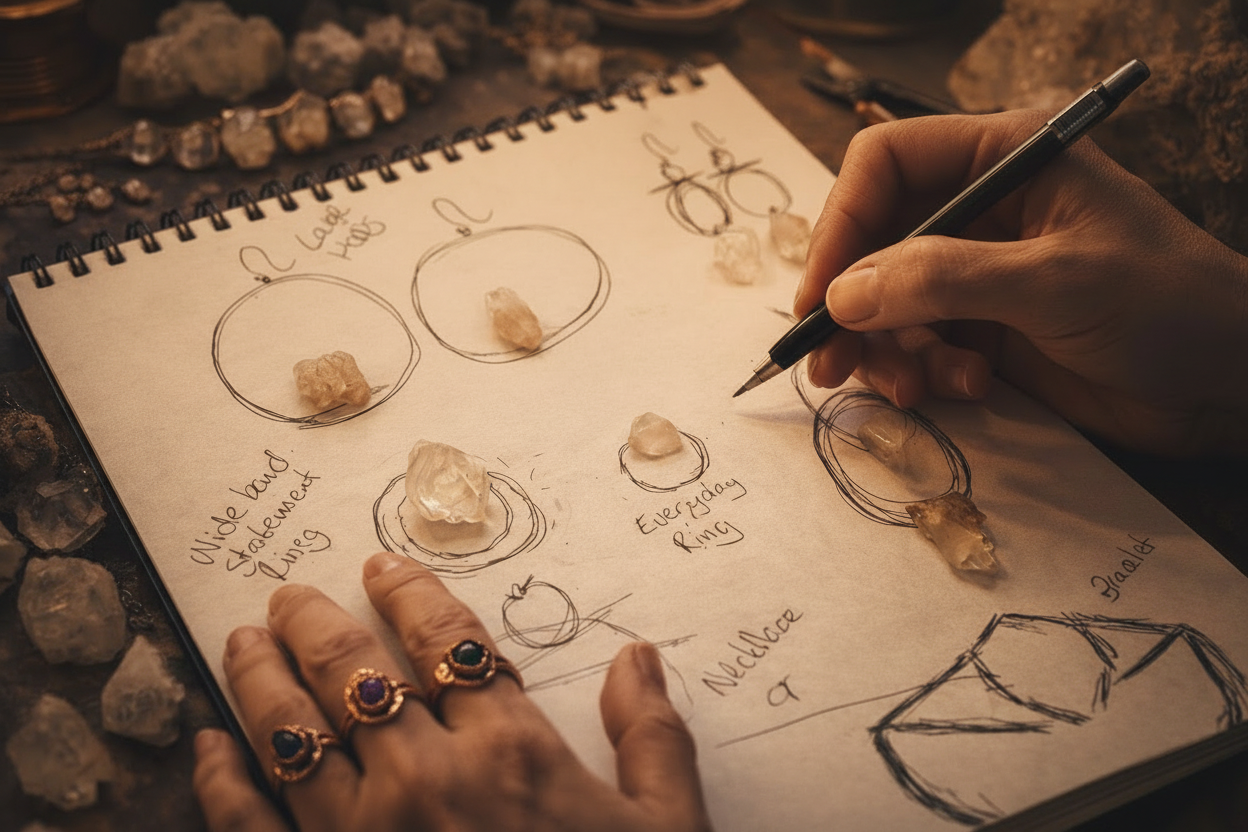 Jewelry Sketchbook — With Your Rings