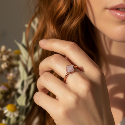 Kunzite Ring Single - Redhead Model