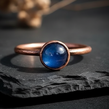 Kyanite single ring close-up 3