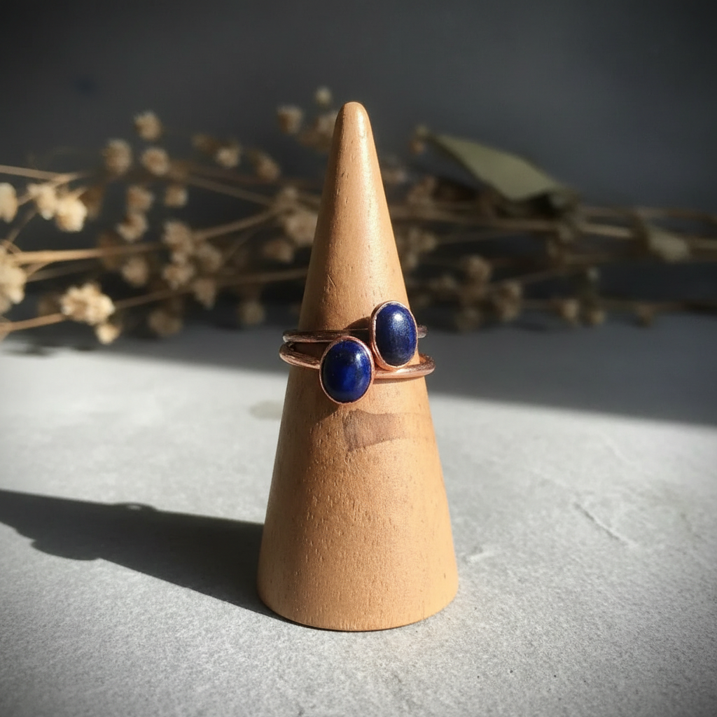 Lapis Lazuli Stacked Cone Slate
