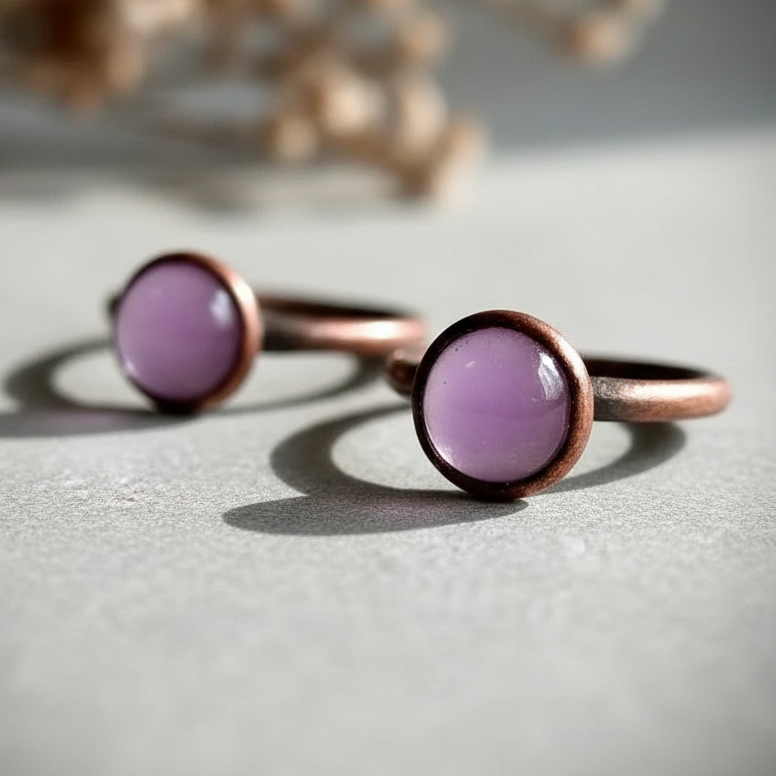 Lavender Amethyst Bright Low Angle