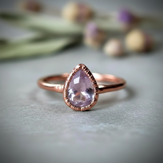 Lavender Amethyst Overhead Flat Lay