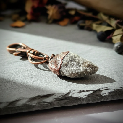 Lepidolite Keychain Close-Up