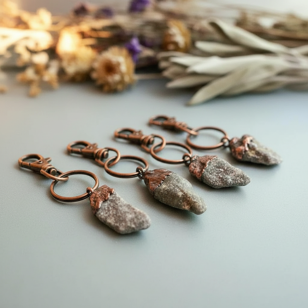 Lepidolite Keychain Row