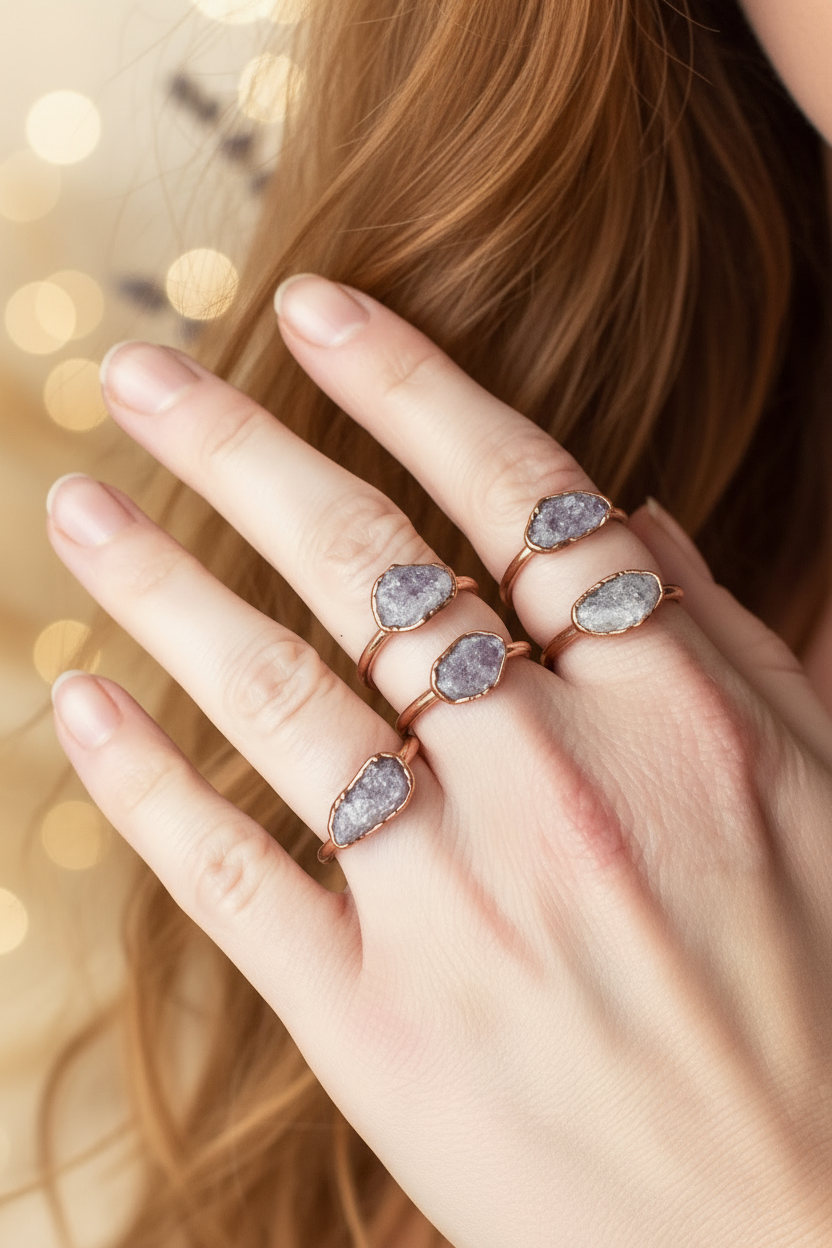 Lepidolite Redhead Model