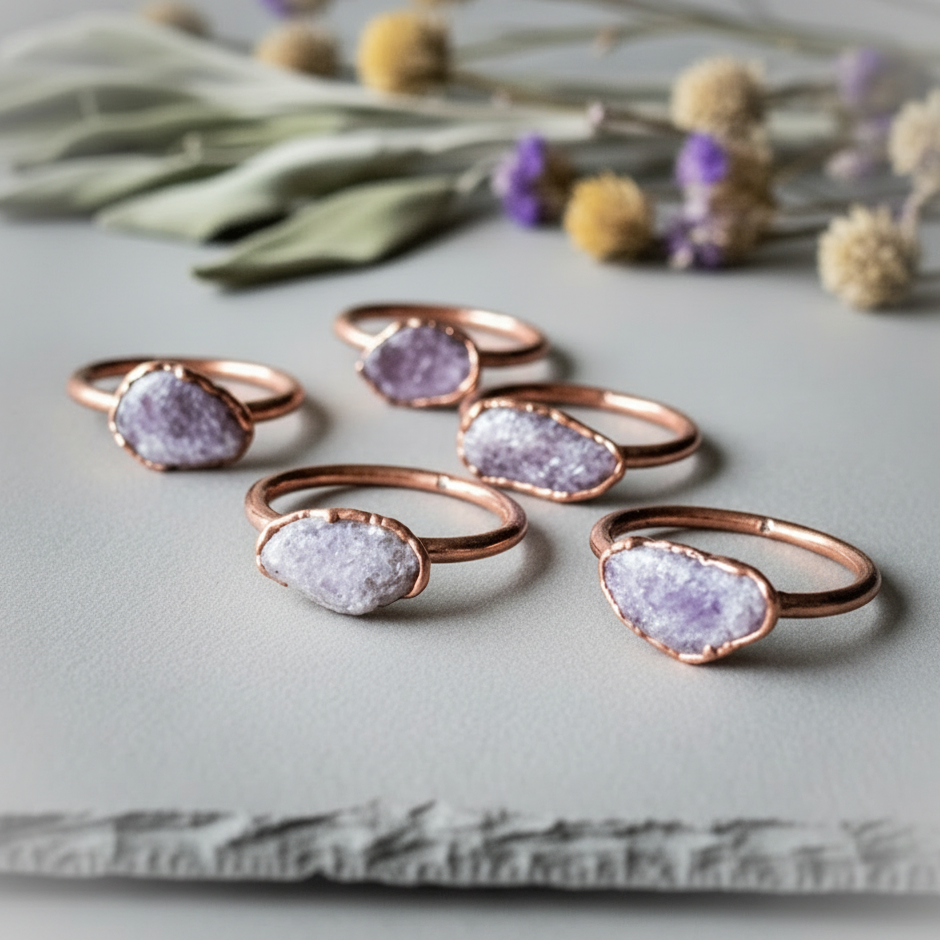 Lepidolite Scattered Lightened