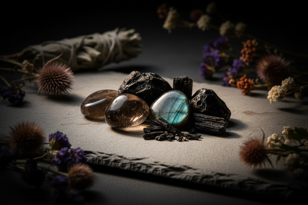 Mabon dark-earth banner background