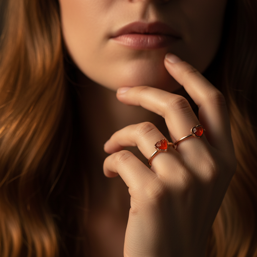 Model shot - bright & antique copper