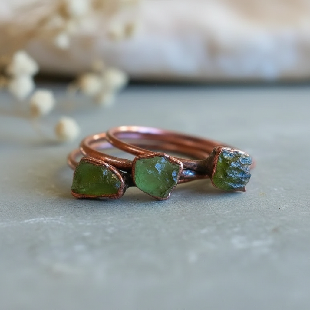 Moldavite Fanned Brightened