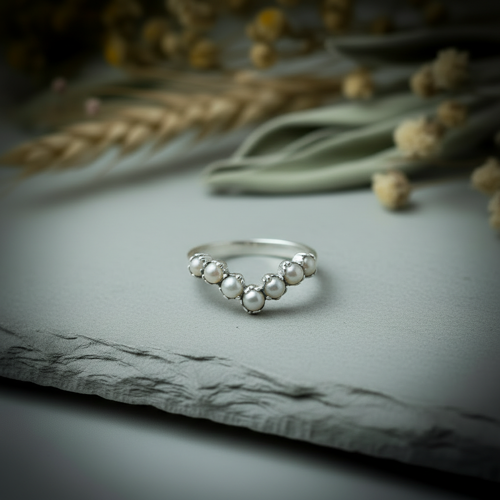 Pearl Chevron Silver - Hero