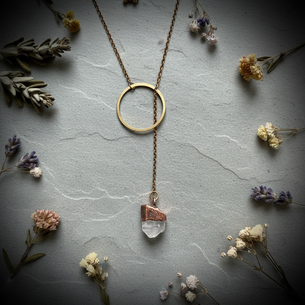 Quartz Lariat Flat Lay