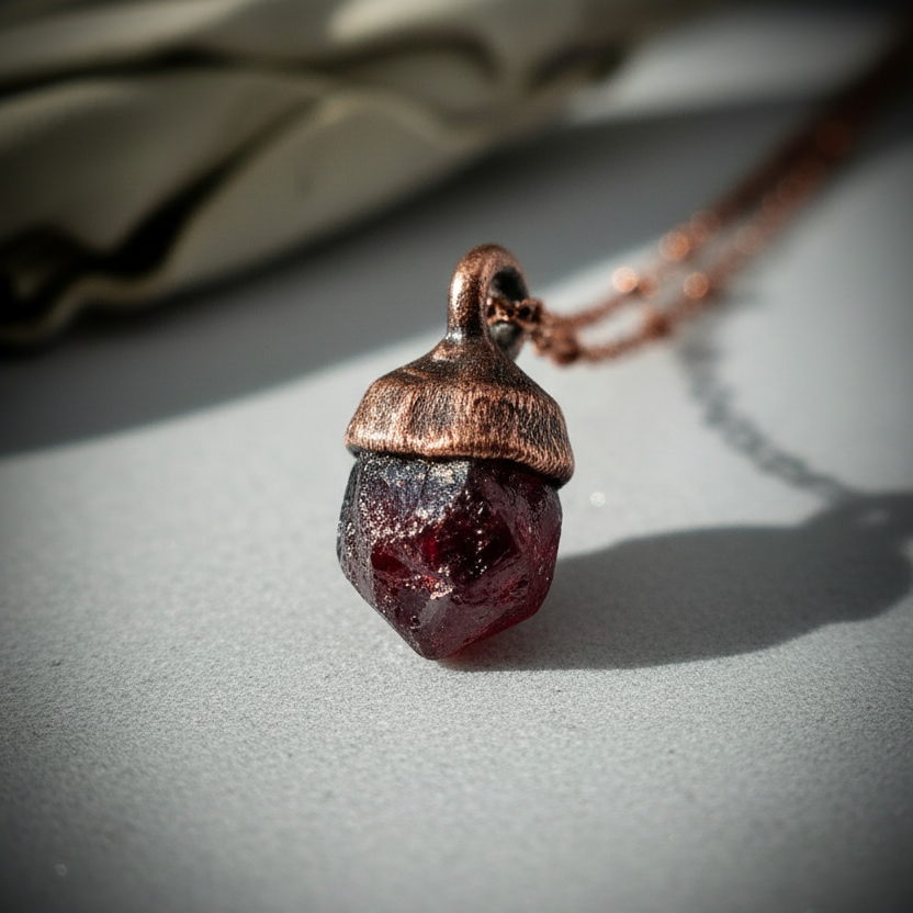 Raw Garnet Close-Up