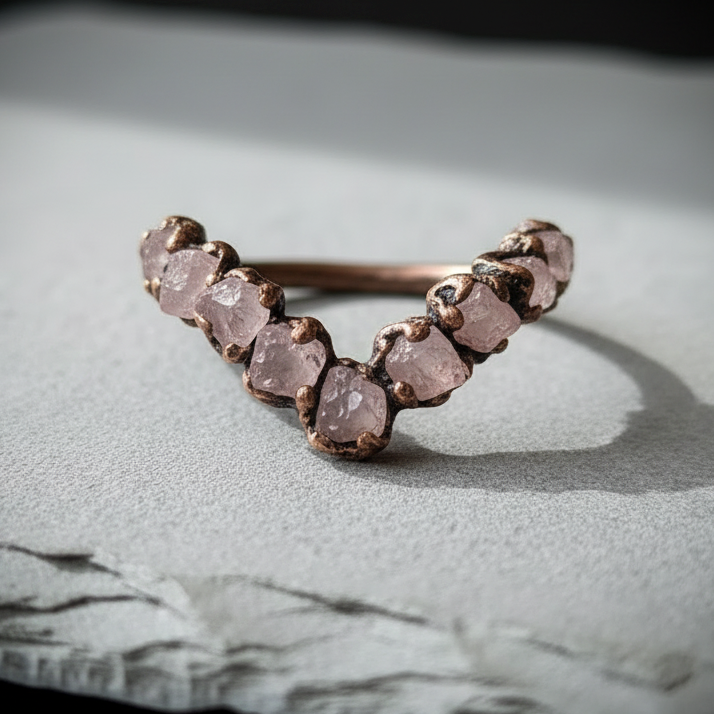 Rose Quartz Chevron - Hero Close-up