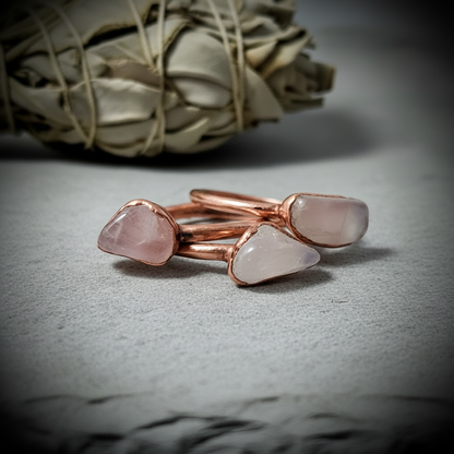 Rose Quartz Clustered Lightened