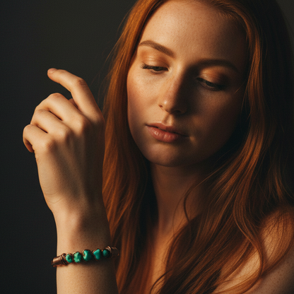 Sonoran Turquoise Cuff — Model
