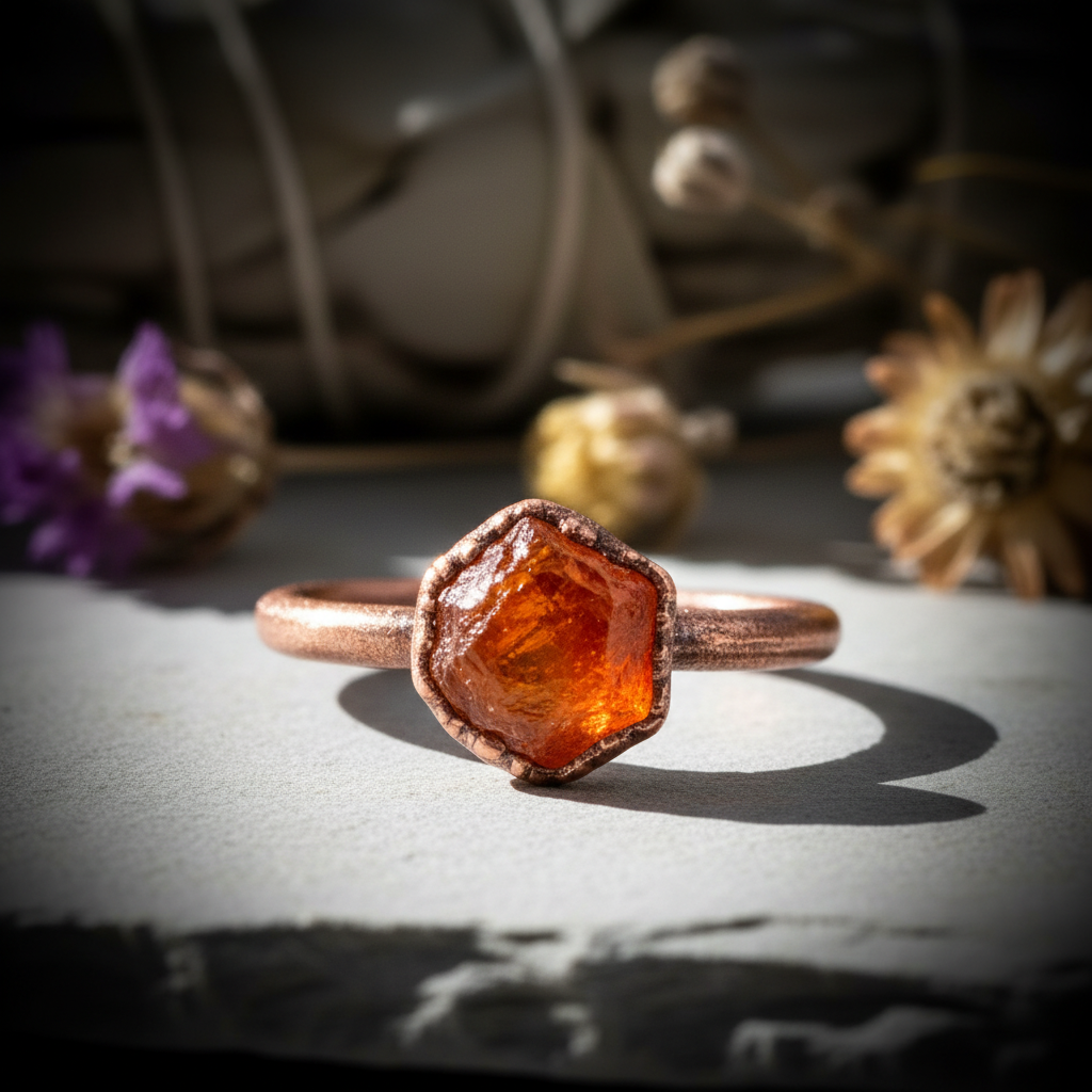 Spessartine Garnet Ring Hero