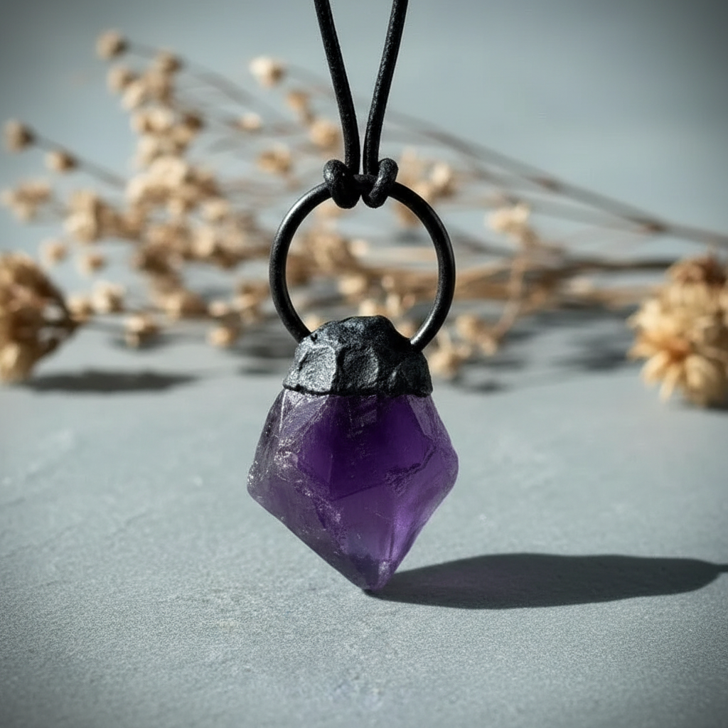 Statement Amethyst Hanging Slate 2