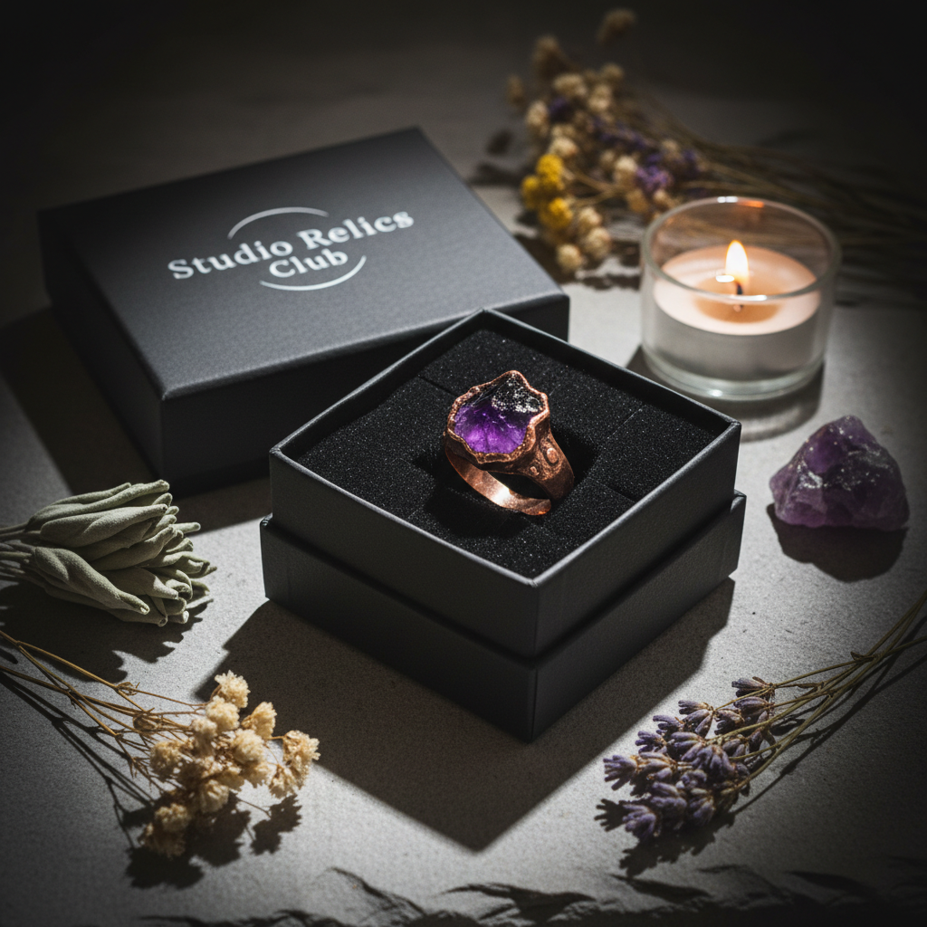 Studio Relics Open Box Ring Slate