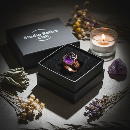 Studio Relics Open Box Ring Slate