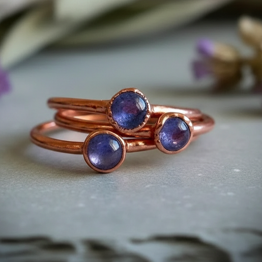 Tanzanite Rings – Flat Lay