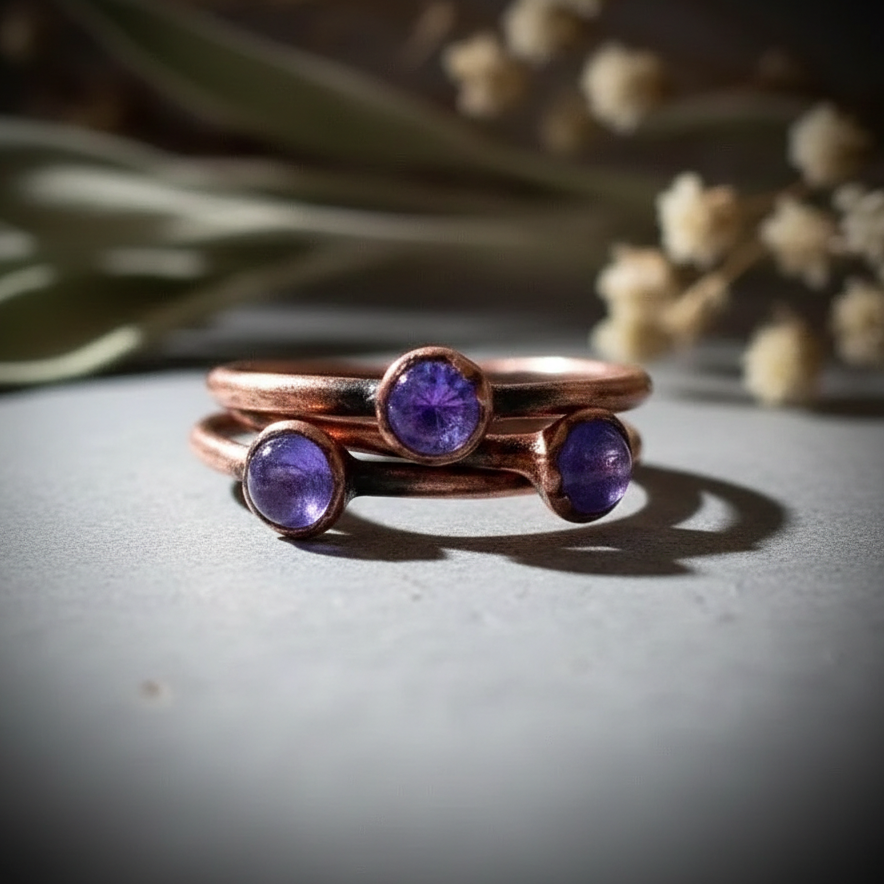 Tanzanite Rings – Stacked