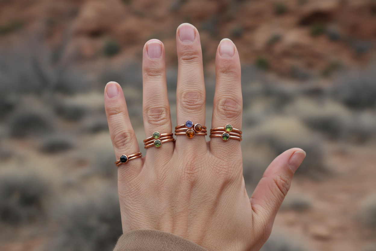 Tiny Talisman Collection Banner - Stacked Rings