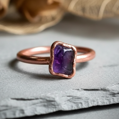 Tumbled Amethyst Close-Up