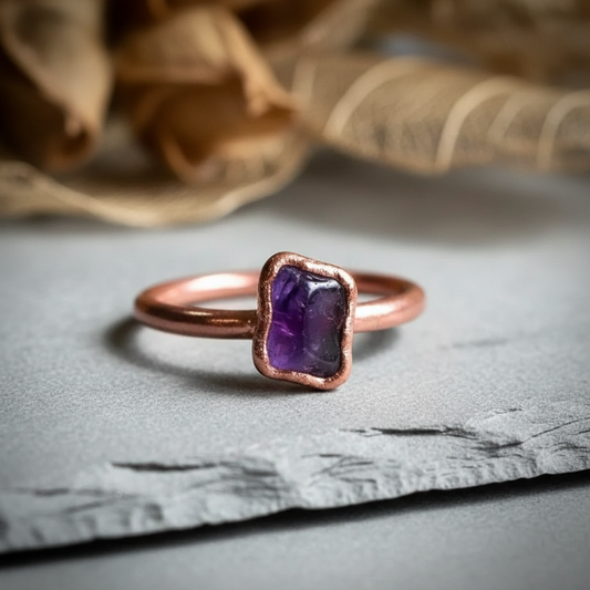 Tumbled Amethyst Close-Up