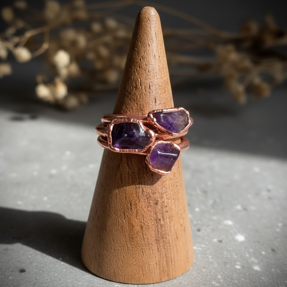 Tumbled Amethyst Cone Slate