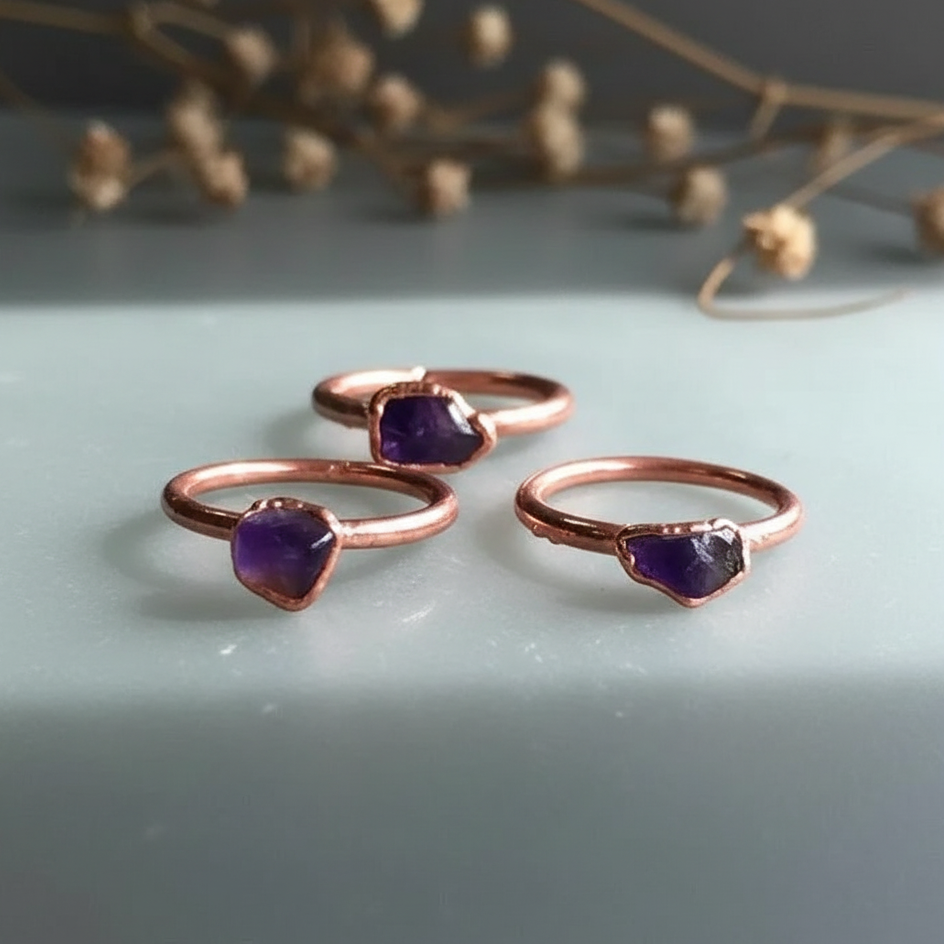 Tumbled Amethyst Flat Lay Slate