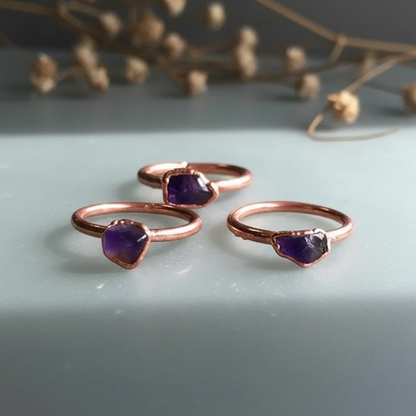 Tumbled Amethyst Flat Lay Slate